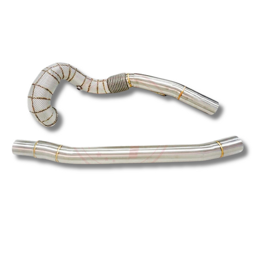 VW MK7 R / MK7.5 R 2.0TSI DECAT DOWNPIPE SET WITH HEAT SHIELDING